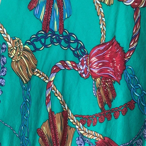 Vintage Victoria’s Secret Gold Label 100% Silk Teal Slip Lingerie Dress - Picture 7 of 10